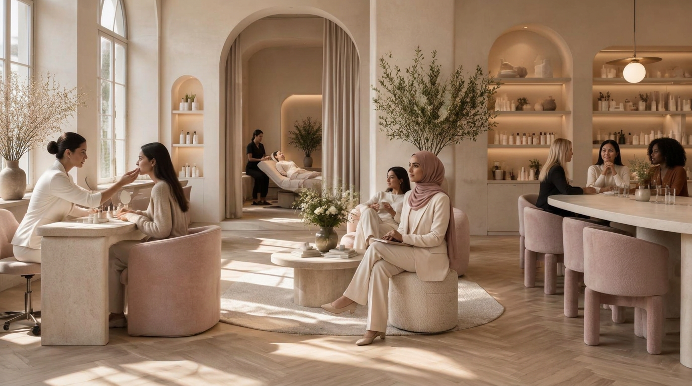 Radiance House, a warm beauty and wellbeing interior